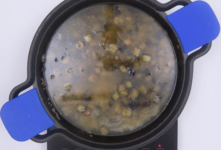 Arroz meloso con berenjena