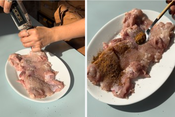 Fricasé de pollo al estilo francés