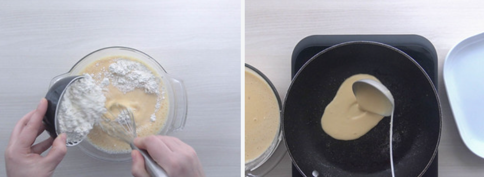 Crepes sin gluten. Receta fácil para celíacos
