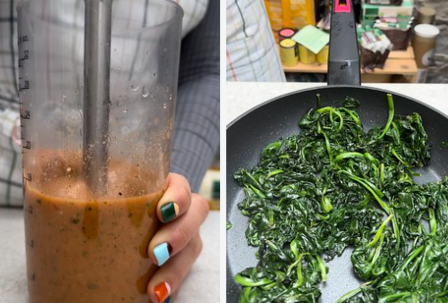 Garbanzos con espinacas. Receta andaluza para comer con tenedor De