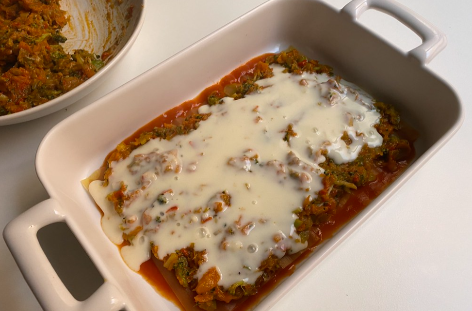 Cómo hacer lasaña de verduras para comer en casa más sano
