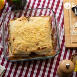Lasaña de champiñones con verduras