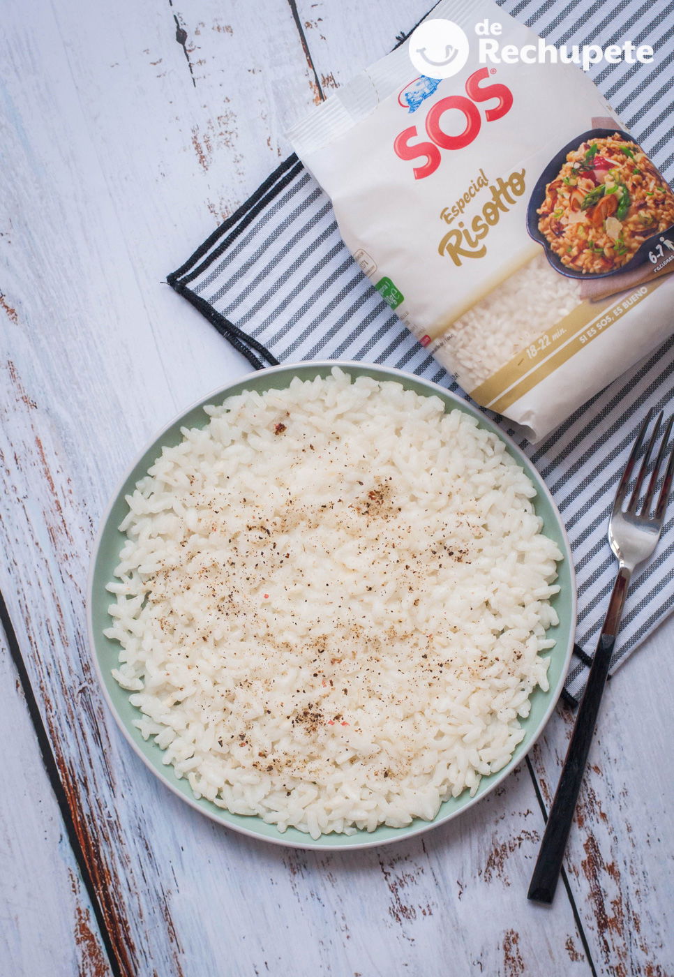 Risotto Cacio e Pepe del chef Massimo Bottura De Rechupete