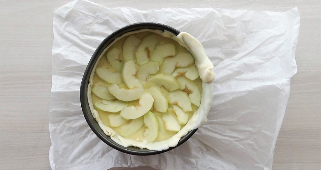 Tarta de manzana fácil y casera. receta de la abuela