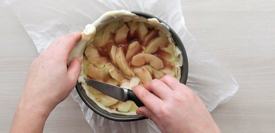 Tarta de manzana fácil y casera. receta de la abuela