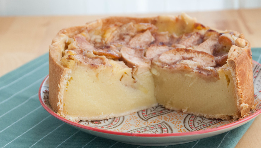 Tarta de manzana fácil y casera. receta de la abuela