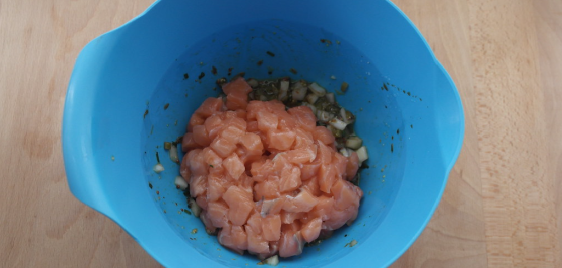 Tartar de salmón y aguacate