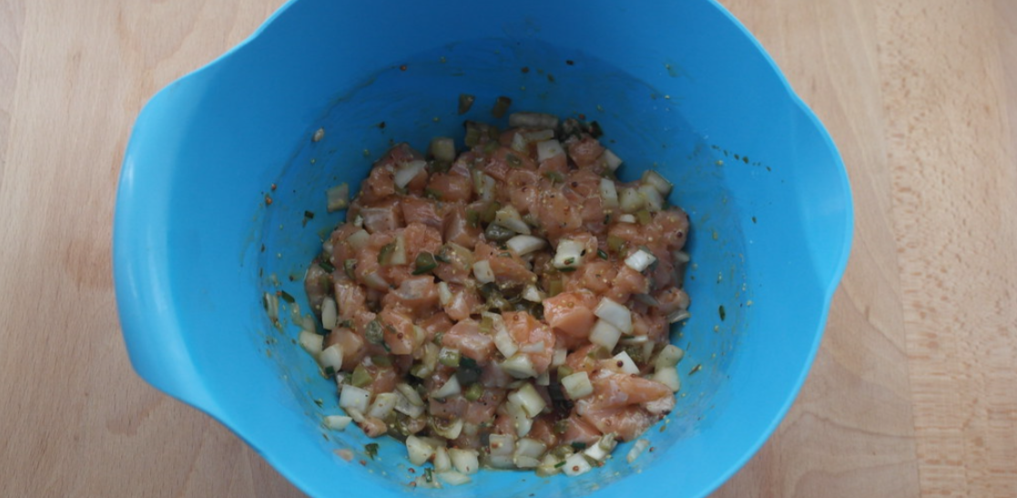Tartar de salmón y aguacate