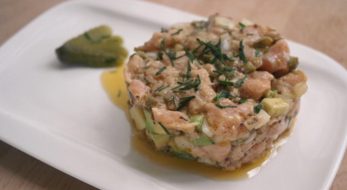 Tartar de salmón y aguacate