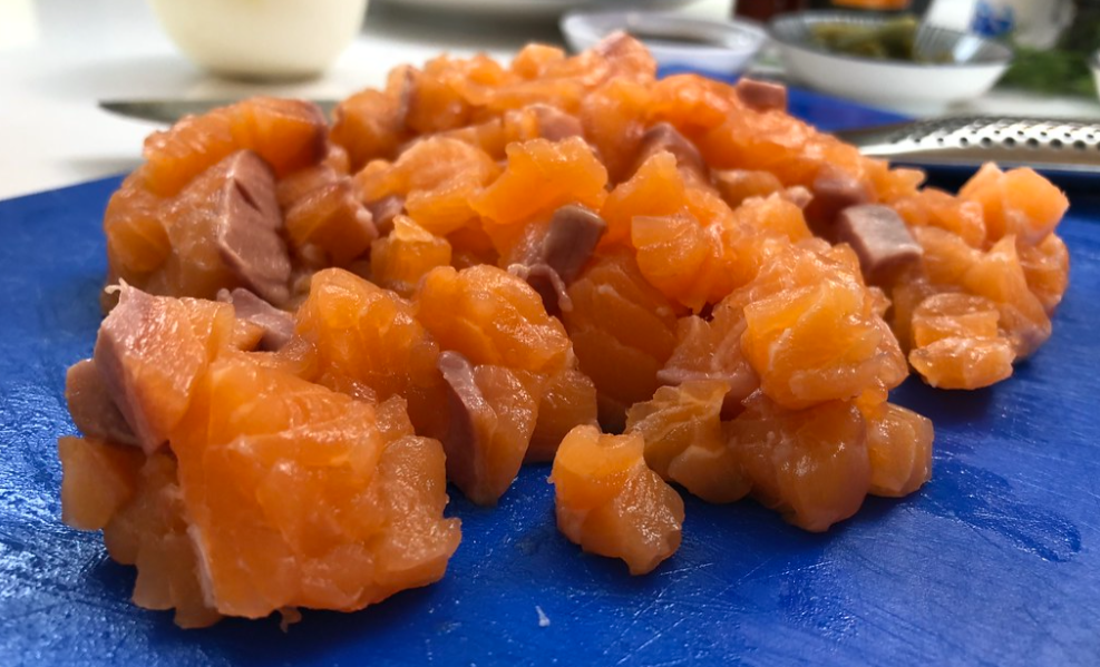 Tartar de salmón y aguacate