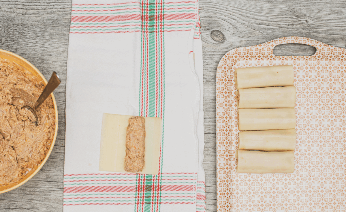 Canelones de San Esteban. Receta de Navidad