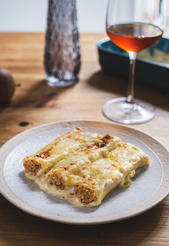 Canelones de San Esteban. Receta de Navidad