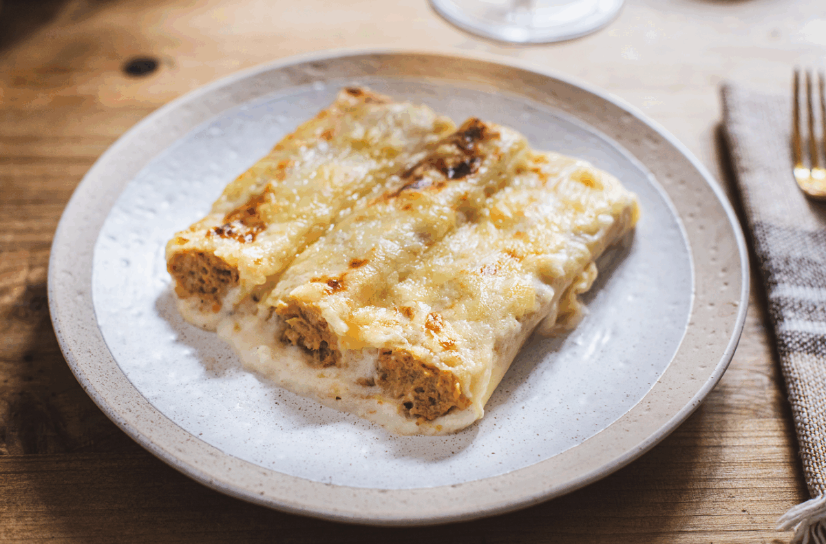 Canelones de San Esteban. Receta de Navidad