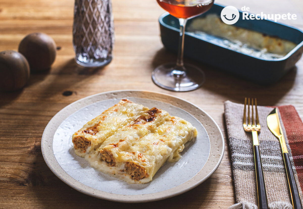 Canelones de San Esteban. Receta de canelones de Navidad