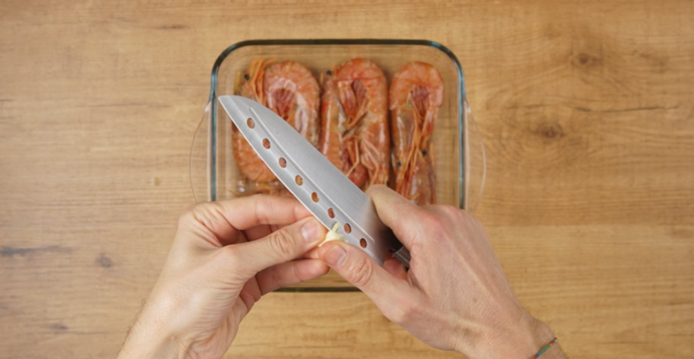 Cómo hacer unos gambones o langostinos al horno