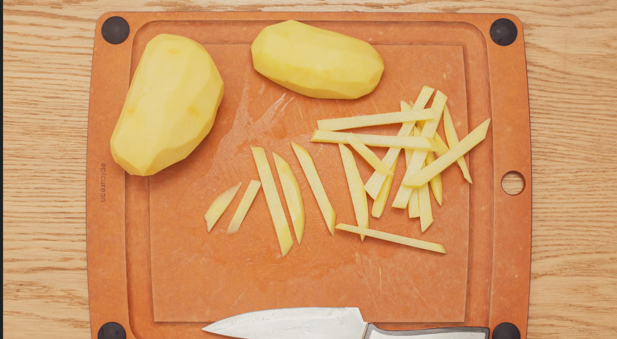 Patatas fritas al horno. Las patatas fritas más saludables