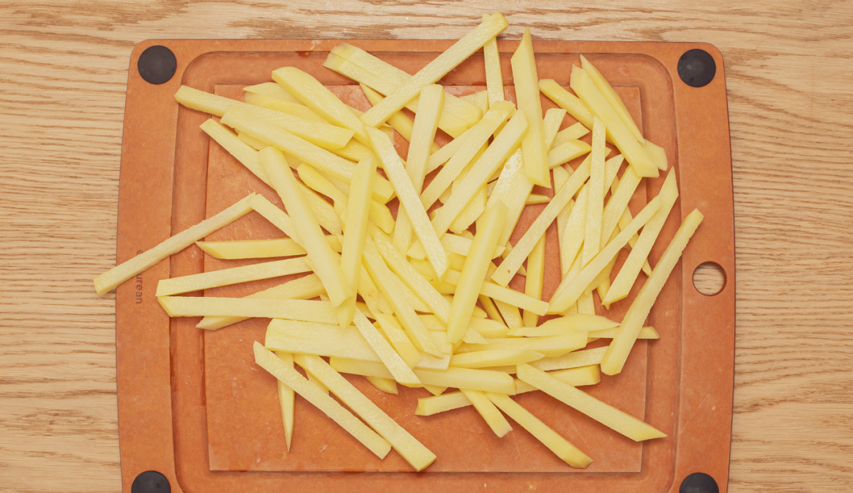 Patatas fritas al horno. Las patatas fritas más saludables