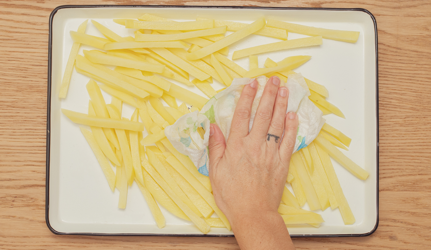 Patatas fritas al horno. Las patatas fritas más saludables