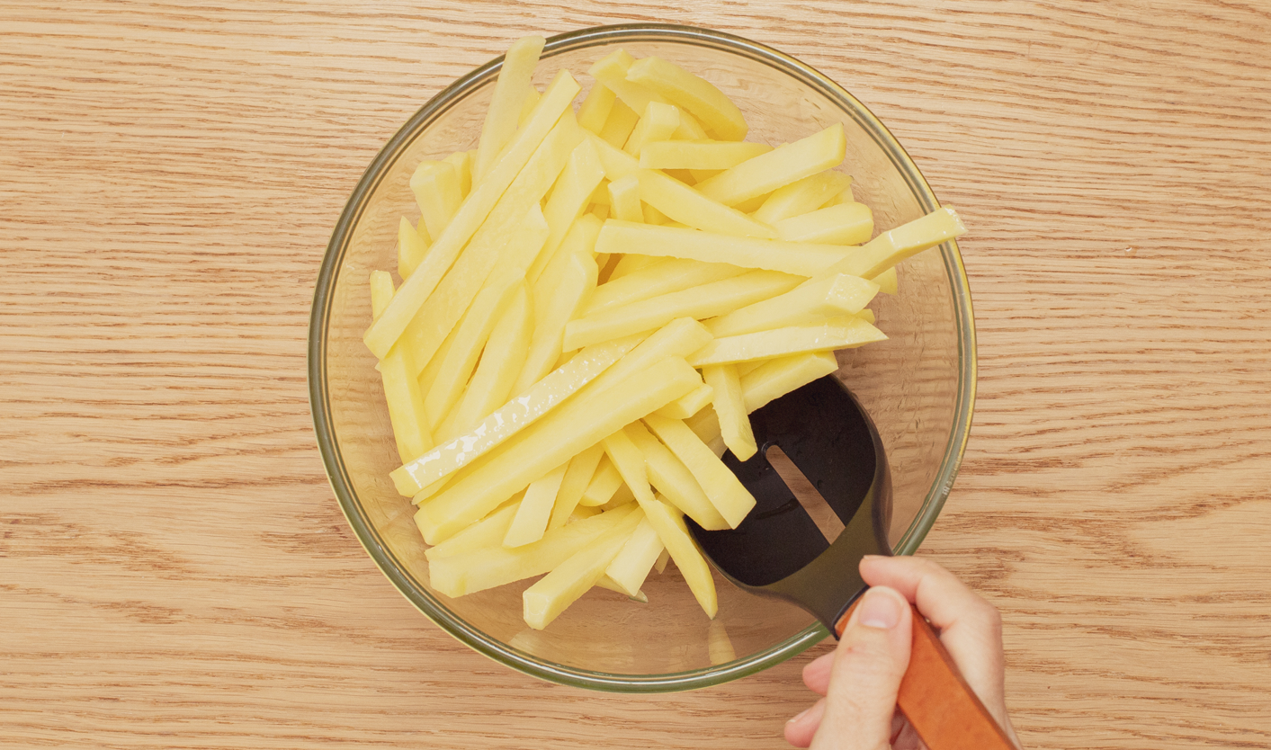 Patatas fritas al horno. Las patatas fritas más saludables