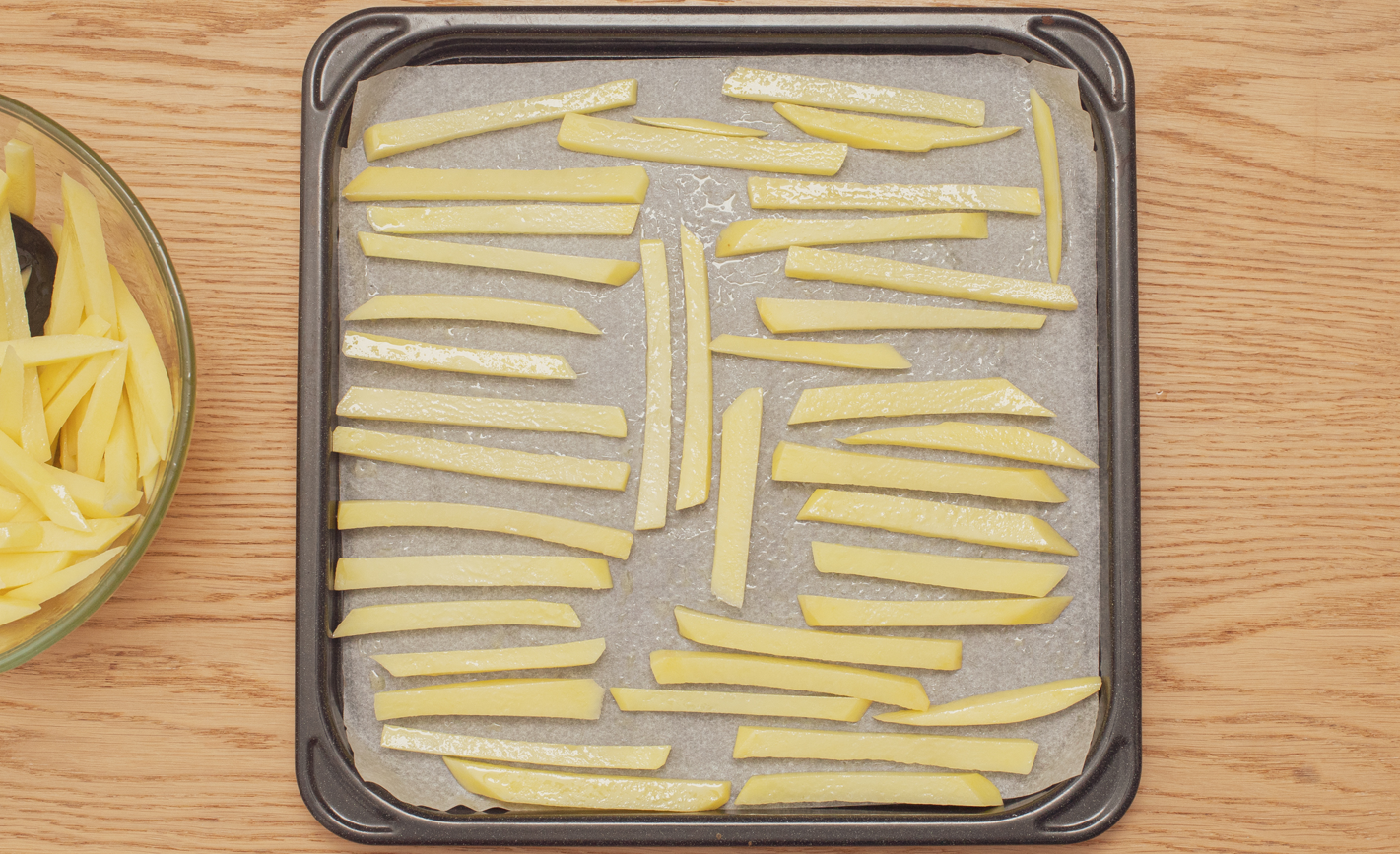 Patatas fritas al horno. Las patatas fritas más saludables