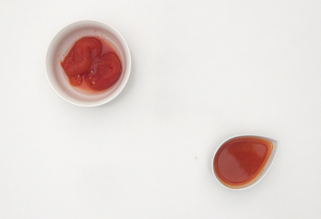 Rape en salsa de tomate y parmentier de patata
