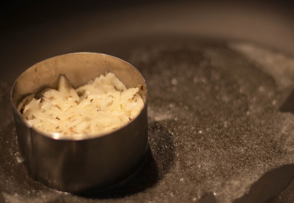 Guarnición de rosti para el redondo de ternera: Cocinando con molde de acero