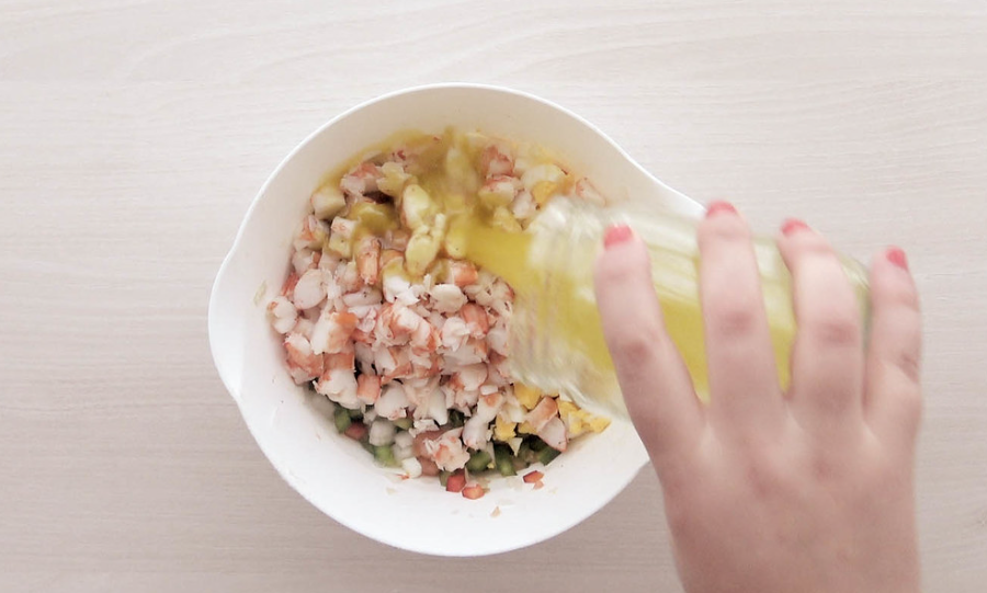 Salpicón de langostinos, una ensalada deliciosa