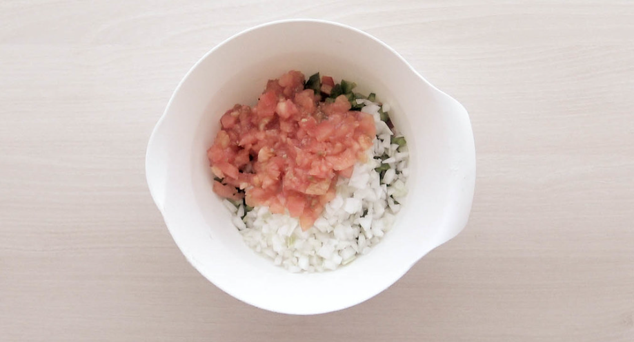 Salpicón de langostinos, una ensalada deliciosa