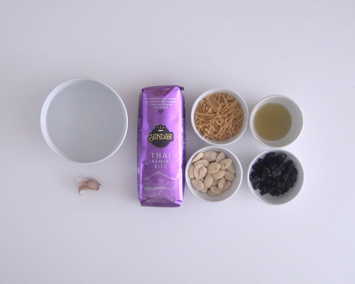 arroz arabe peruano ingredientes