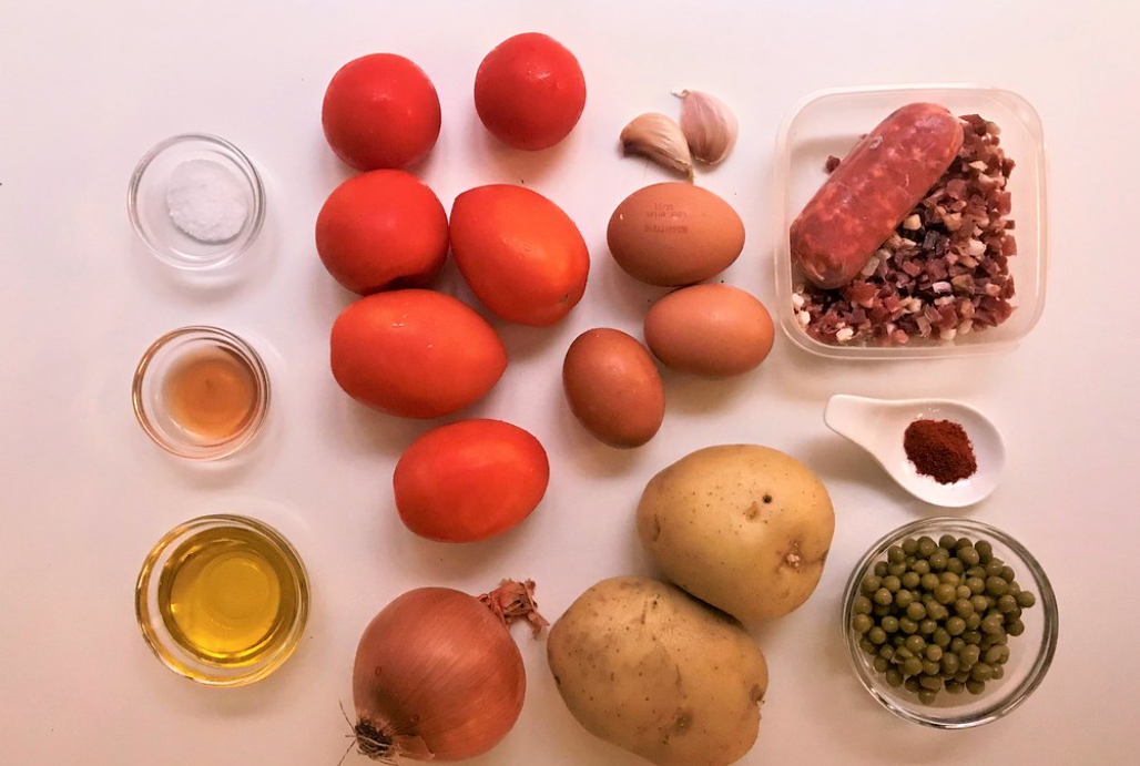 Huevos a la flamenca. Receta sana, sabrosa y barata