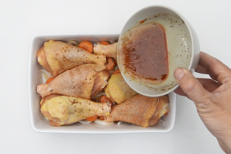 Muslos de pollo al horno con patatas