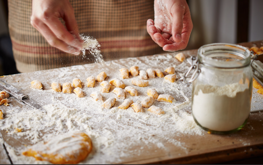 Ñoquis de calabaza. Receta italiana de pasta fresca paso a paso