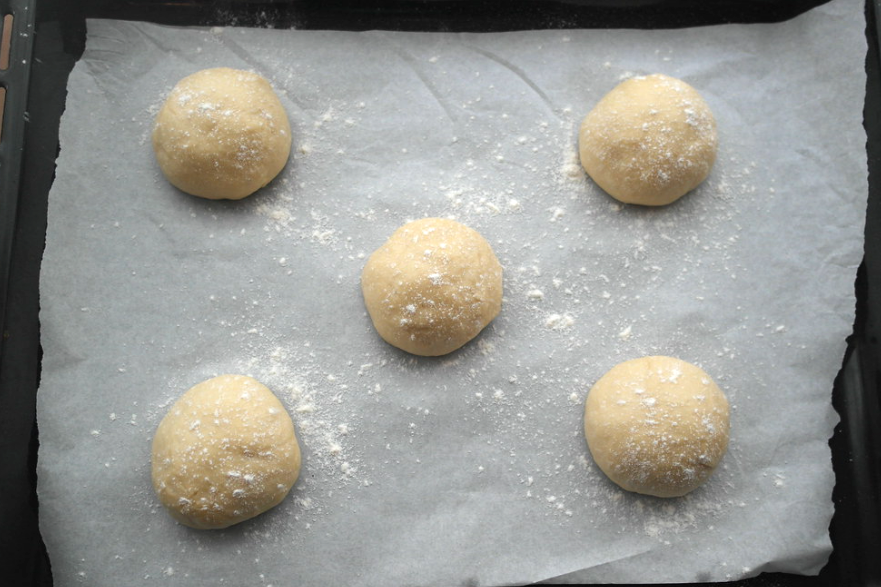 Pan de hamburguesa casero