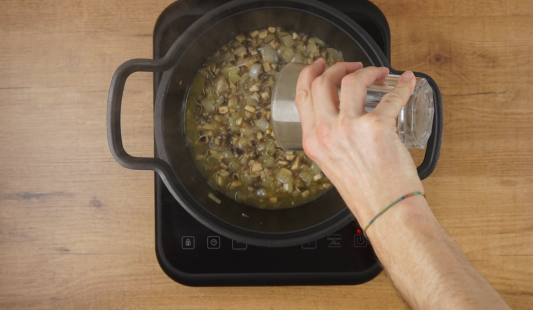 Risotto de champiñones