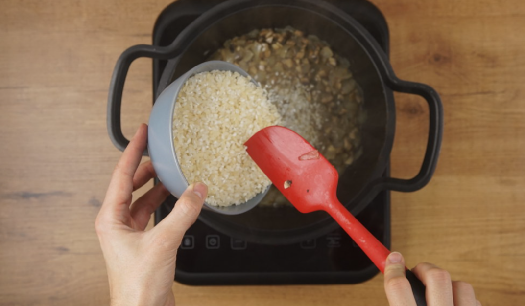 Risotto de champiñones
