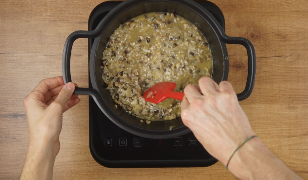 Risotto de champiñones