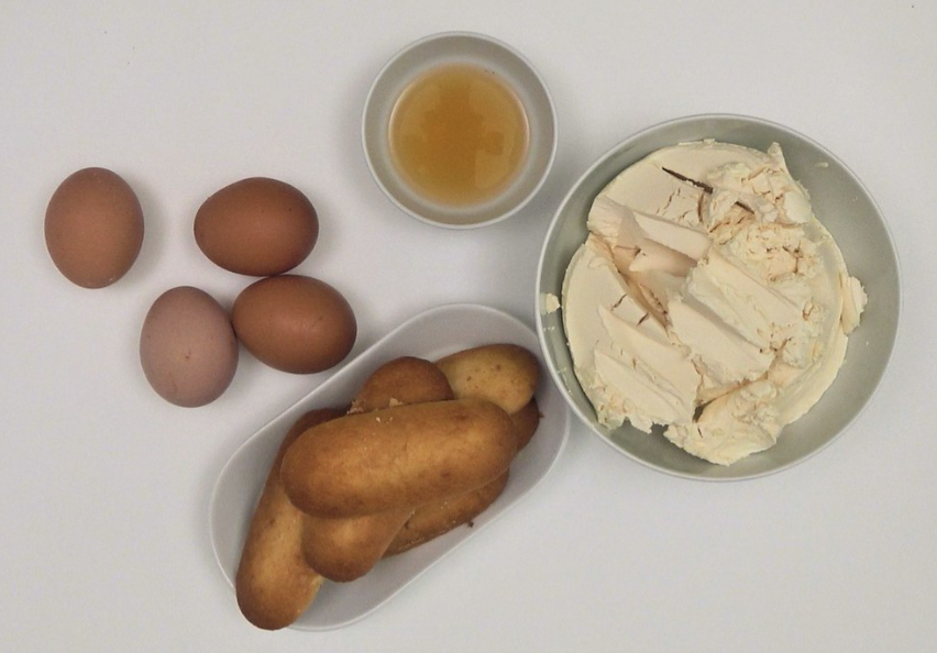 Receta de tiramisú: ingredientes