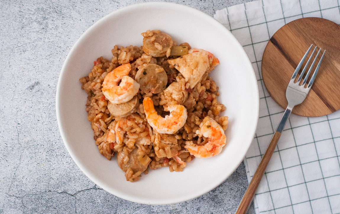 Arroz Jambalaya. Receta tradicional de la cocina criolla
