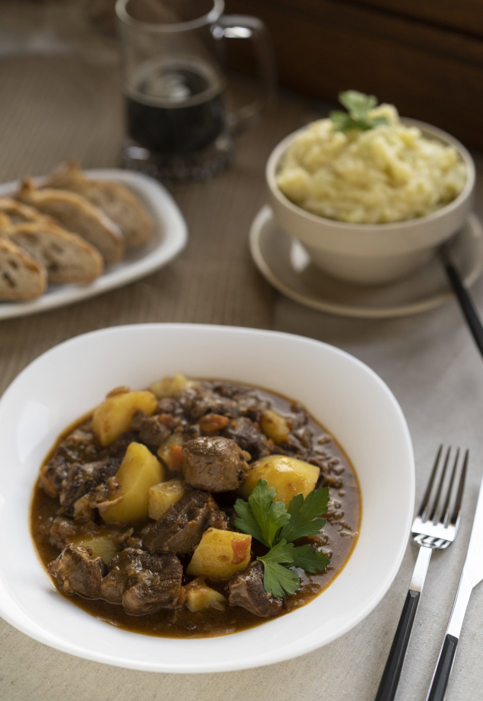 Estofado de carne con cerveza Guinness