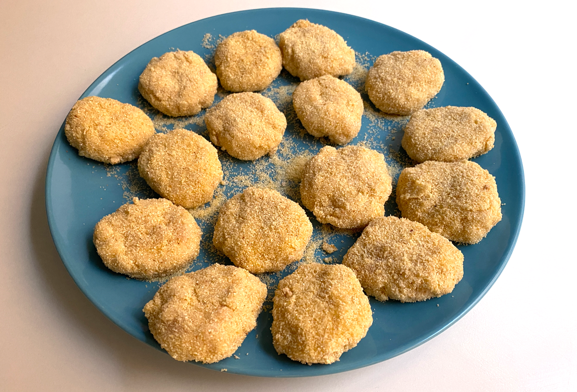 Nuggets de pollo en freidora de aire o en el horno