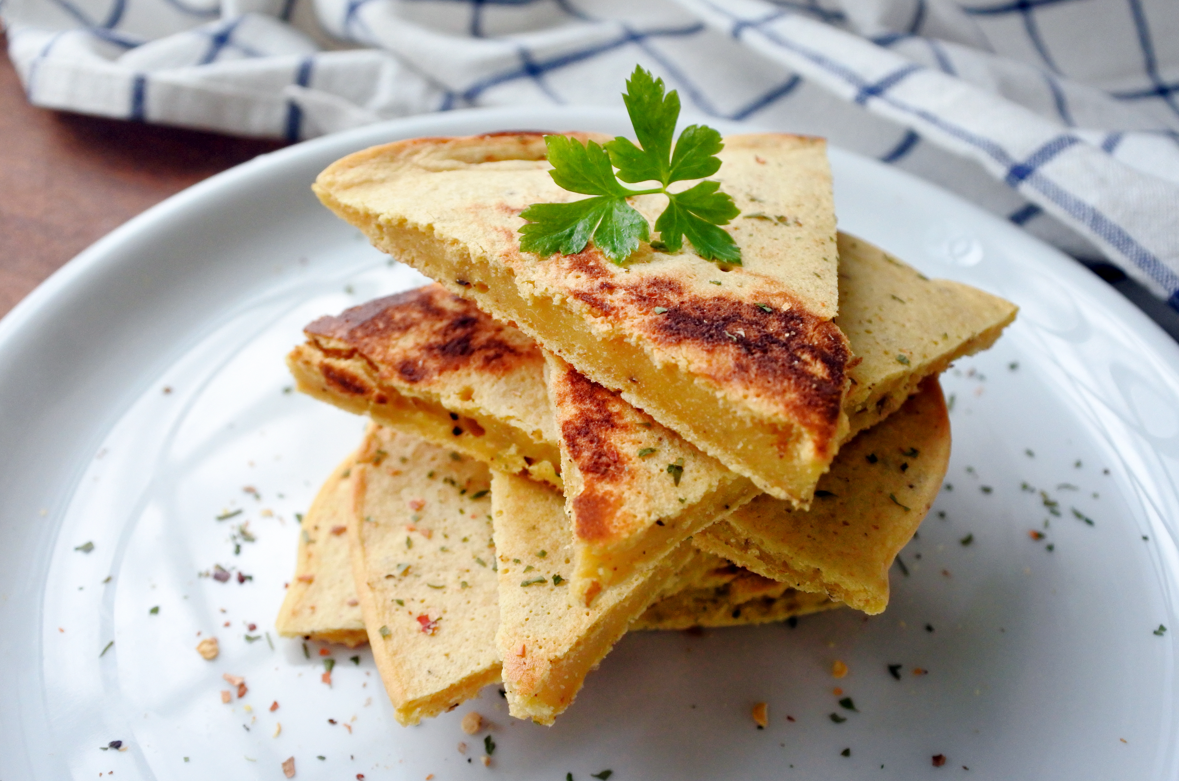 Socca. La famosa crepe francesa hecha con garbanzos