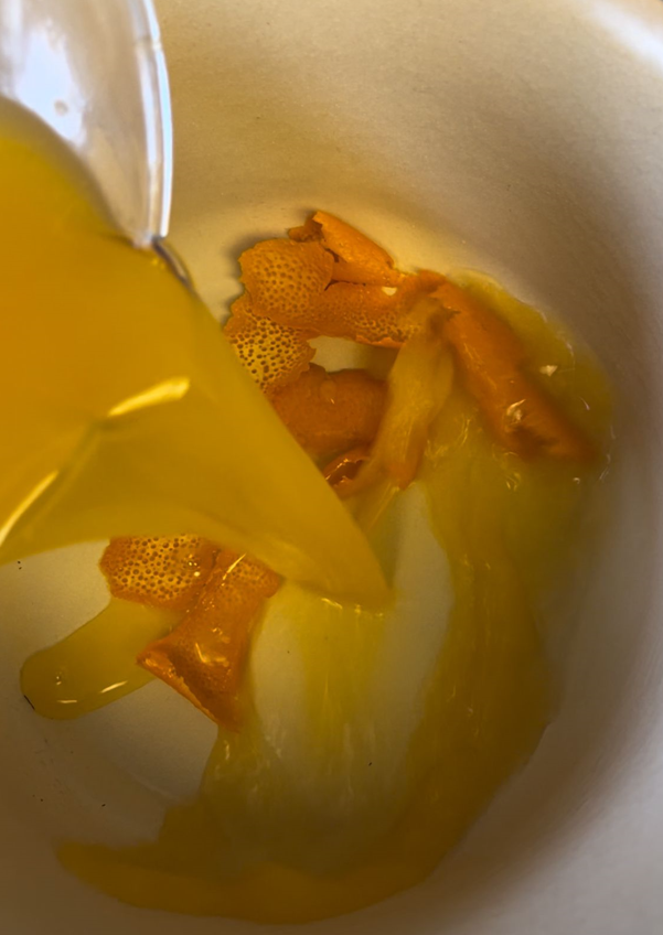 Salsa de naranja. Ideal para asados, carne y pescados. Versión salada y dulce
