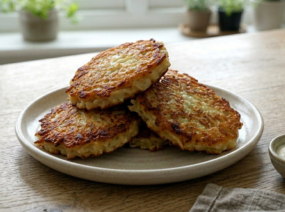 Potato pancakes o pasteles de patata de San Patricio
