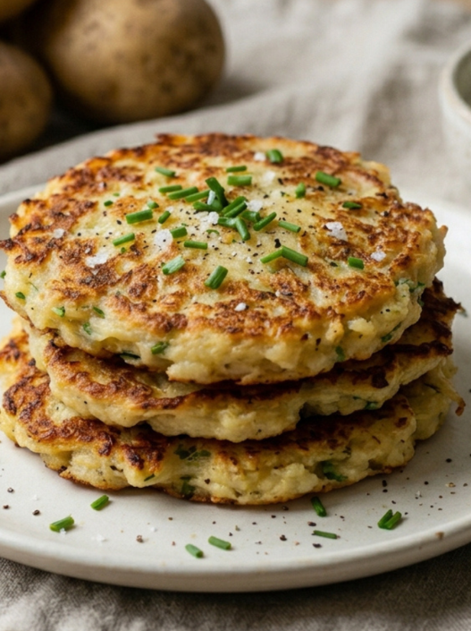 Potato pancakes o pasteles de patata de San Patricio