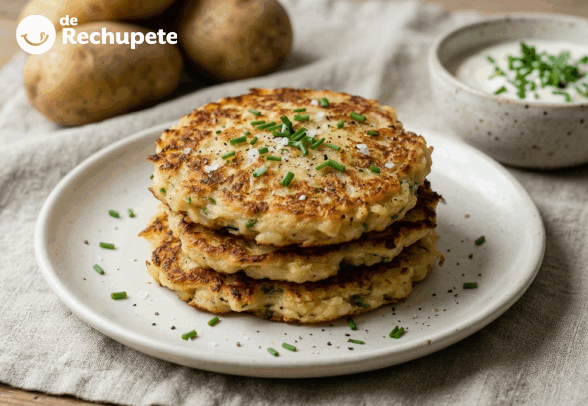 Potato pancakes o pasteles de patata de San Patricio