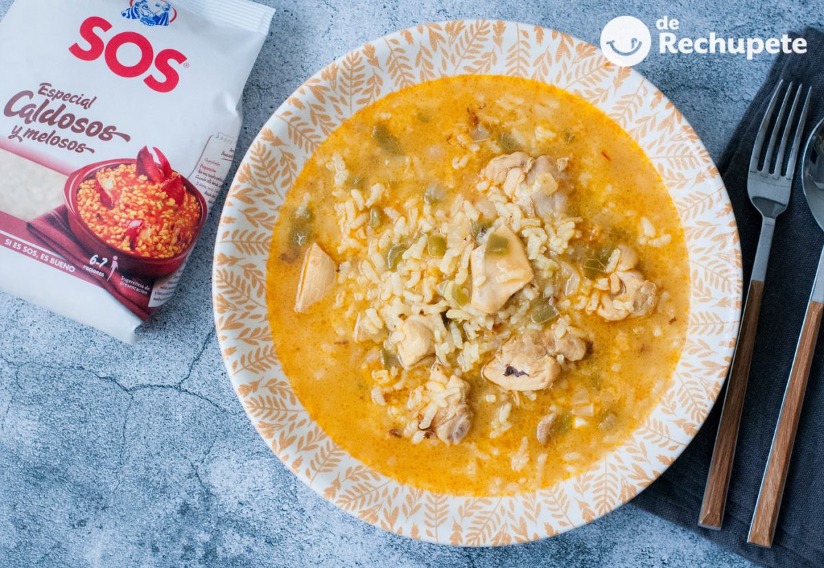 Arroz caldoso con pollo