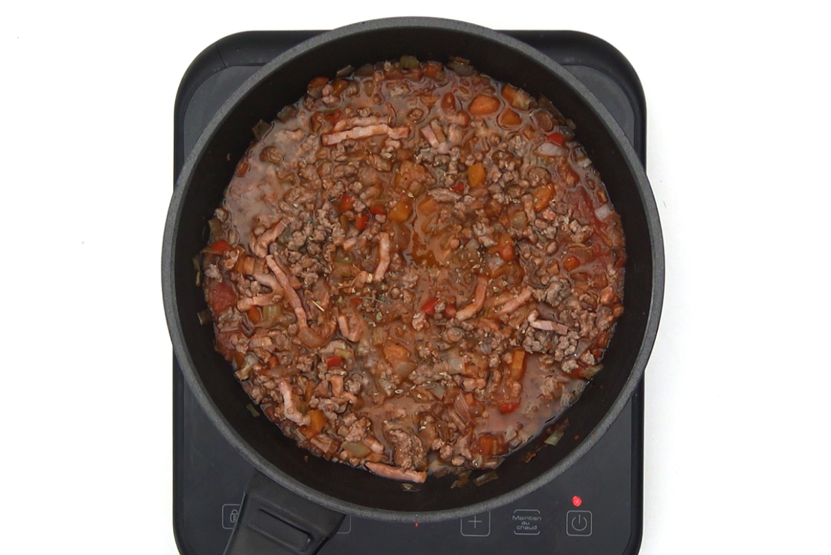 Macarrones con carne picada