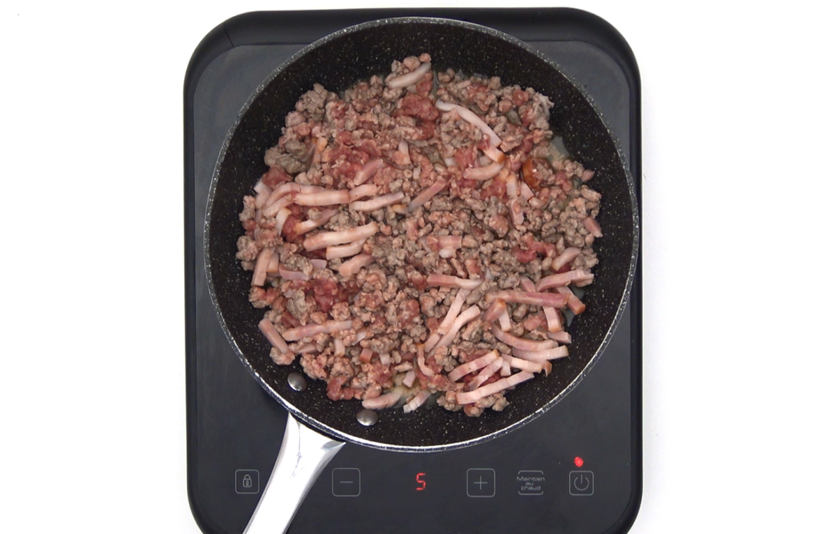 Macarrones con carne picada