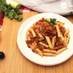 Macarrones con carne picada
