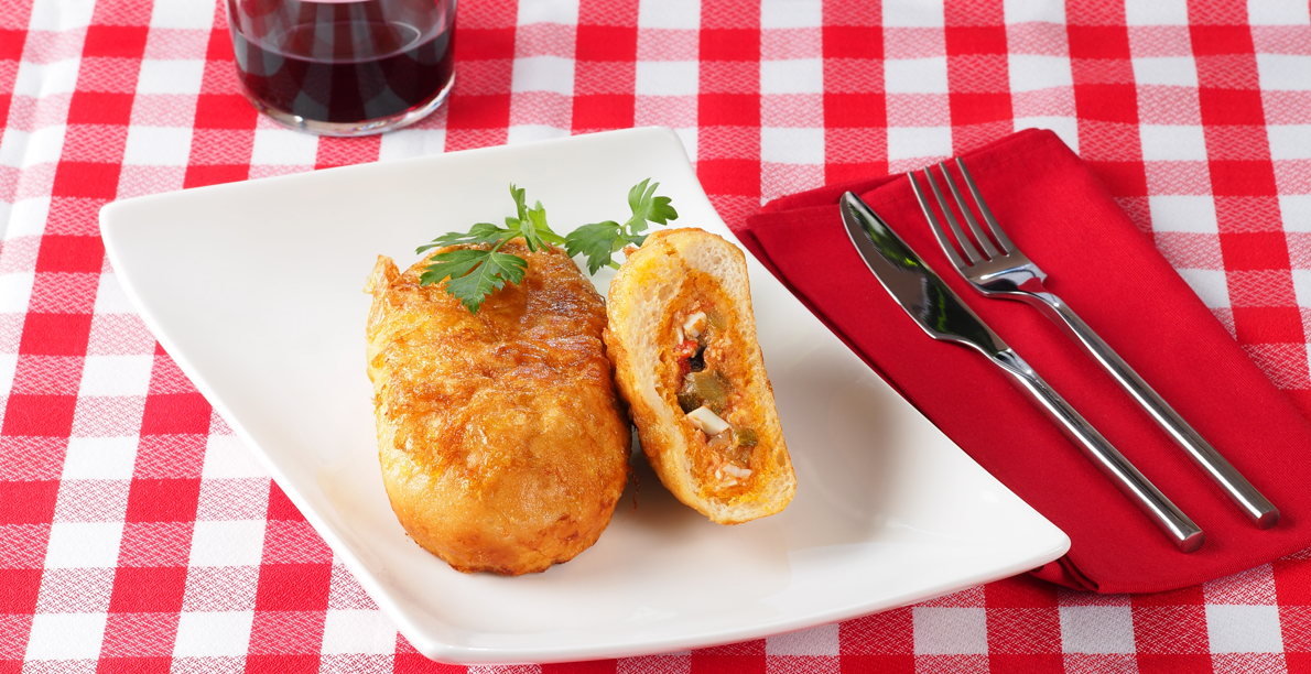 Pepitos valencianos. Panecillos rellenos de atún y pisto